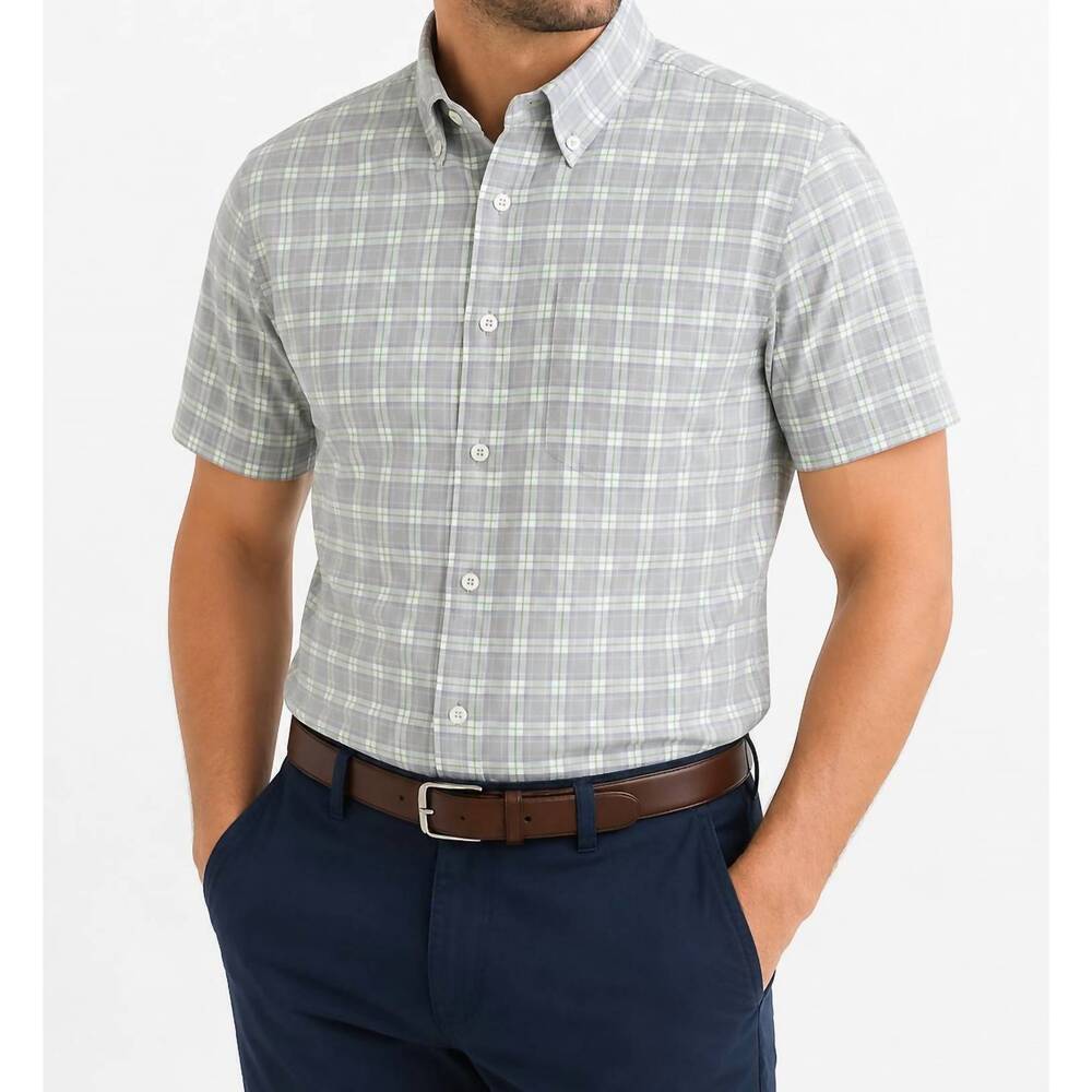 NEW GENTEAL finch litetec button down shirt in lavender